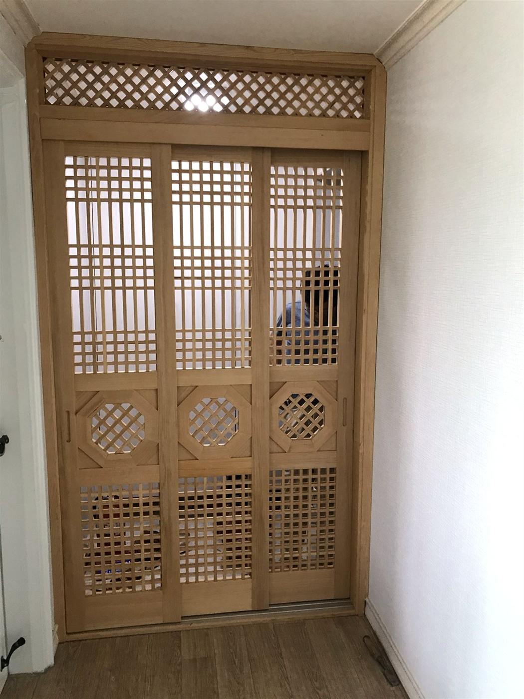격자 미닫이 중문