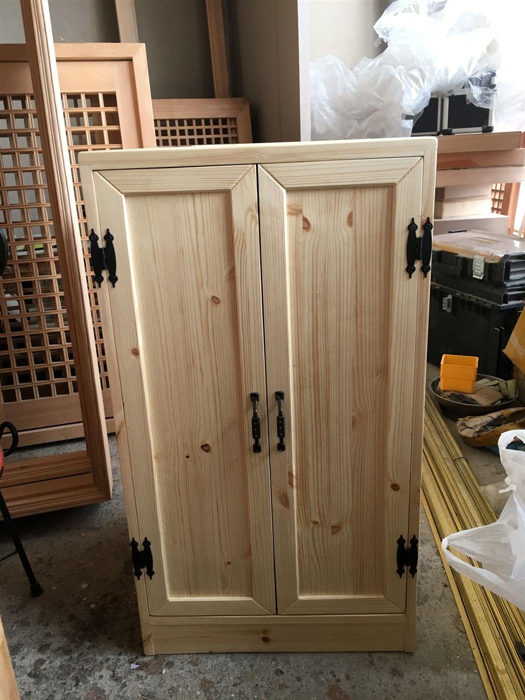 원목 수납장